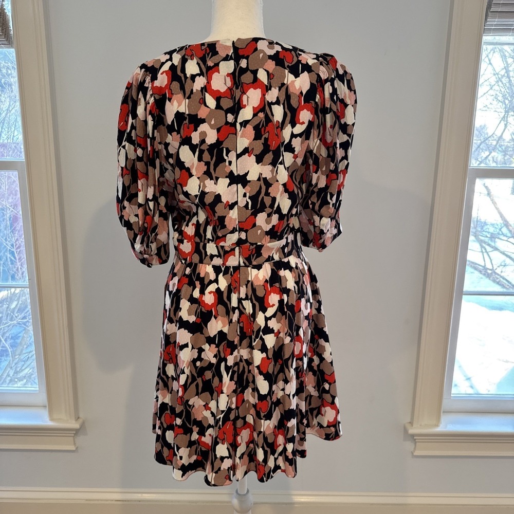 Ted Baker Skiala Floral Puff Sleeve Mini Dress M Feminine Coquette Old Money - Picture 4 of 9